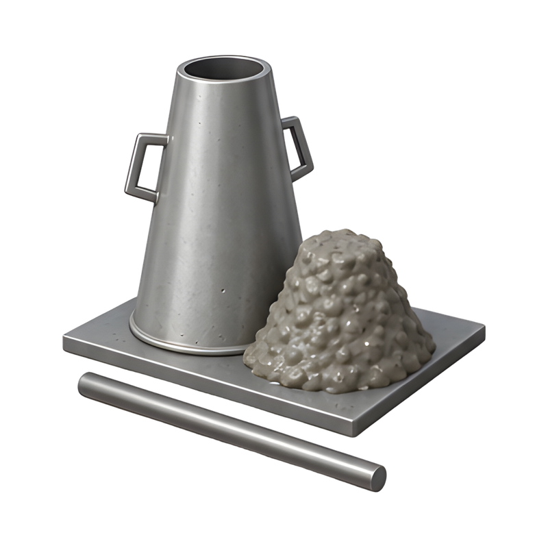 Concrete slump test equipment
