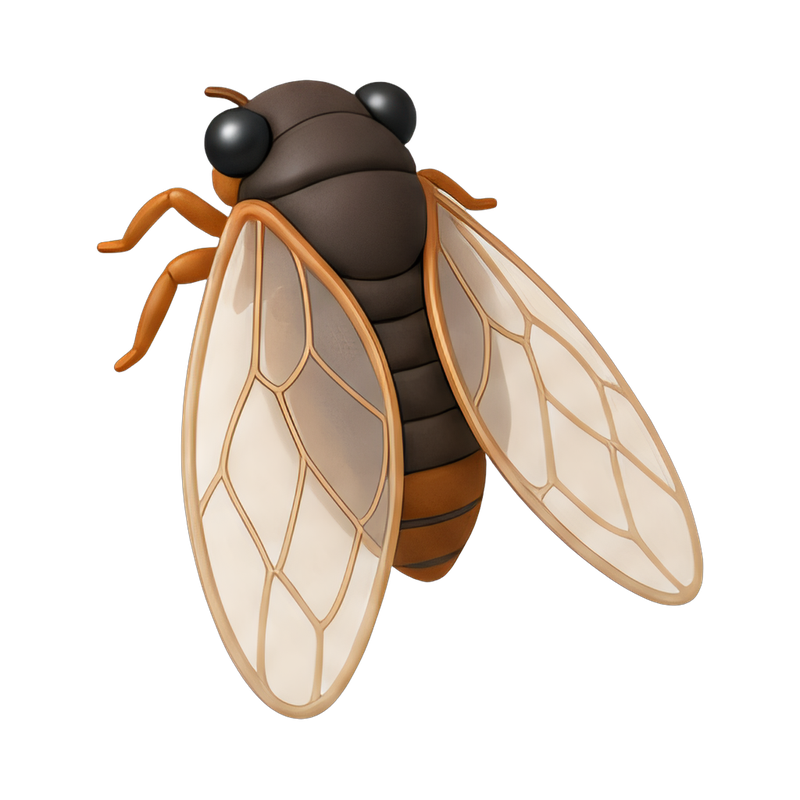 delicate cicada wings close-up
