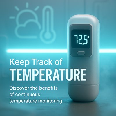 Modern Temperature Monitoring Device Promotional Image