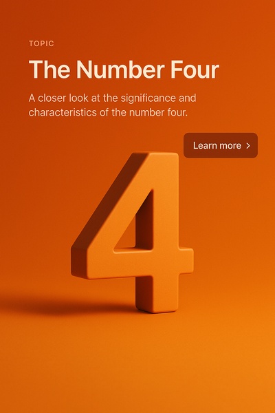 Stylish Web Page Design Featuring the Number Four