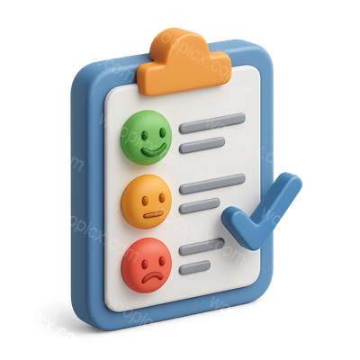 Colorful 3D Icon Representing Customer Effort Score