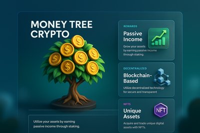 Dynamic Money Tree Crypto Illustration with Features Overview