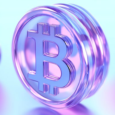 3D Bitcoin Coin Render with Modern Aesthetic