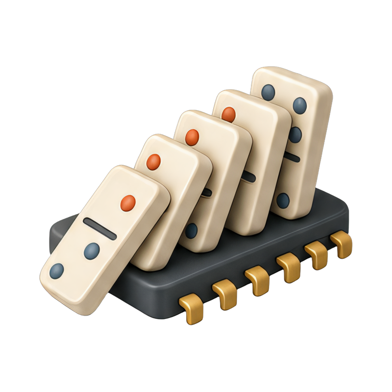 tasks toppling like dominoes