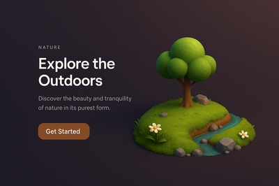 Explore the Outdoors: A 3D Nature Scene