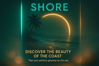Neon Misty Bay: Coastal Getaway Promotion