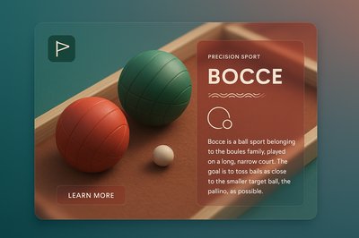 Bocce Game Design: Modern Style Introduction