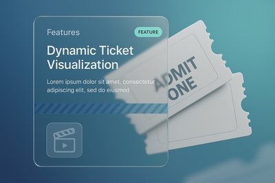 Dynamic Admit One Ticket Mockup Design for Various Events
