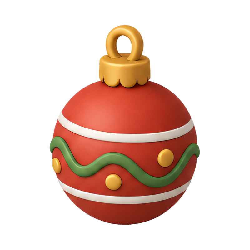elegant christmas bauble ornament