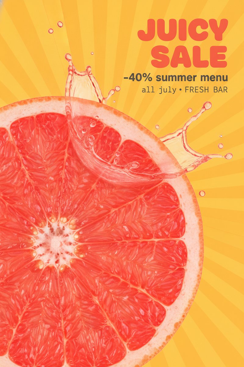 Vibrant citrus splash banner