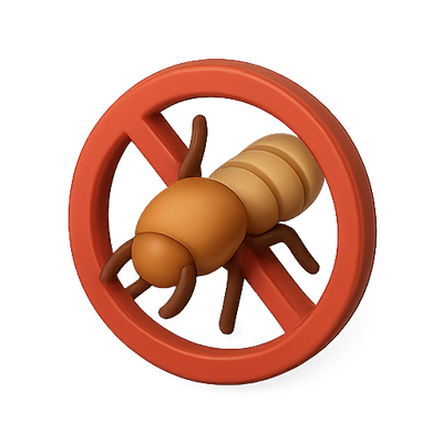 3D Illustration of a Bee with No Symbol