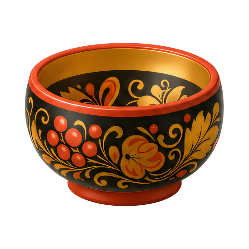 traditional khokhloma bowl