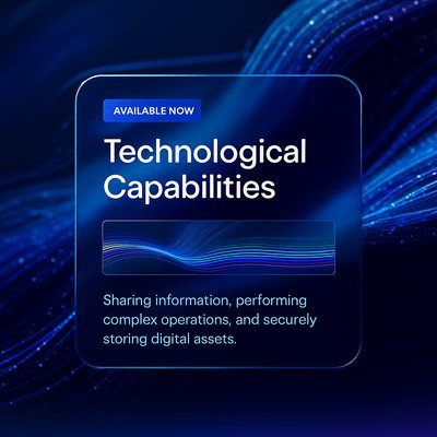 Abstract Digital Background for Technology and Education Use