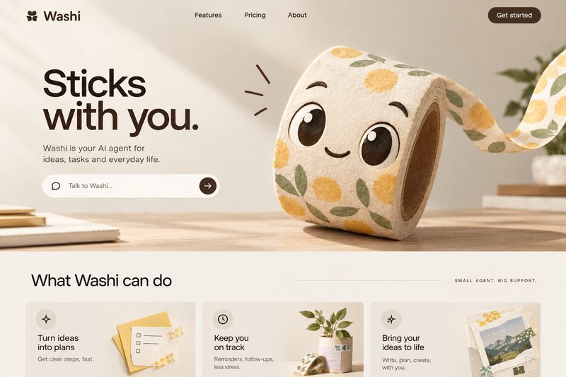 Engaging AI landing page design
