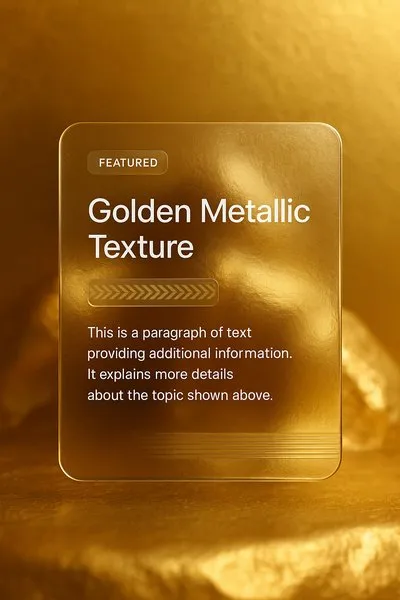 Elegant Golden Metallic Texture with Modern Design Elements