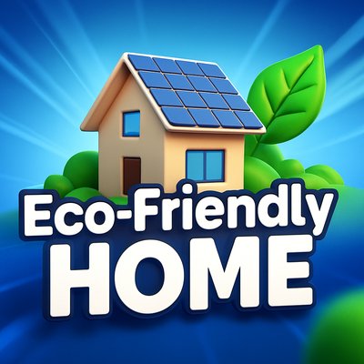 Vibrant Eco-Friendly Home with Solar Panels
