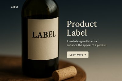 Stylish Digital Showcase for Product Labels