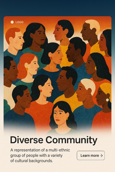 Colorful Representation of Diverse Cultural Community