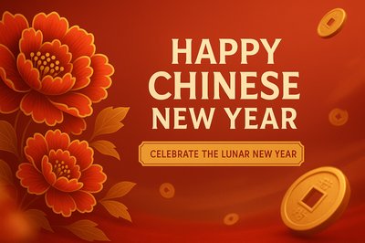 Vibrant Lunar New Year Celebration Graphic