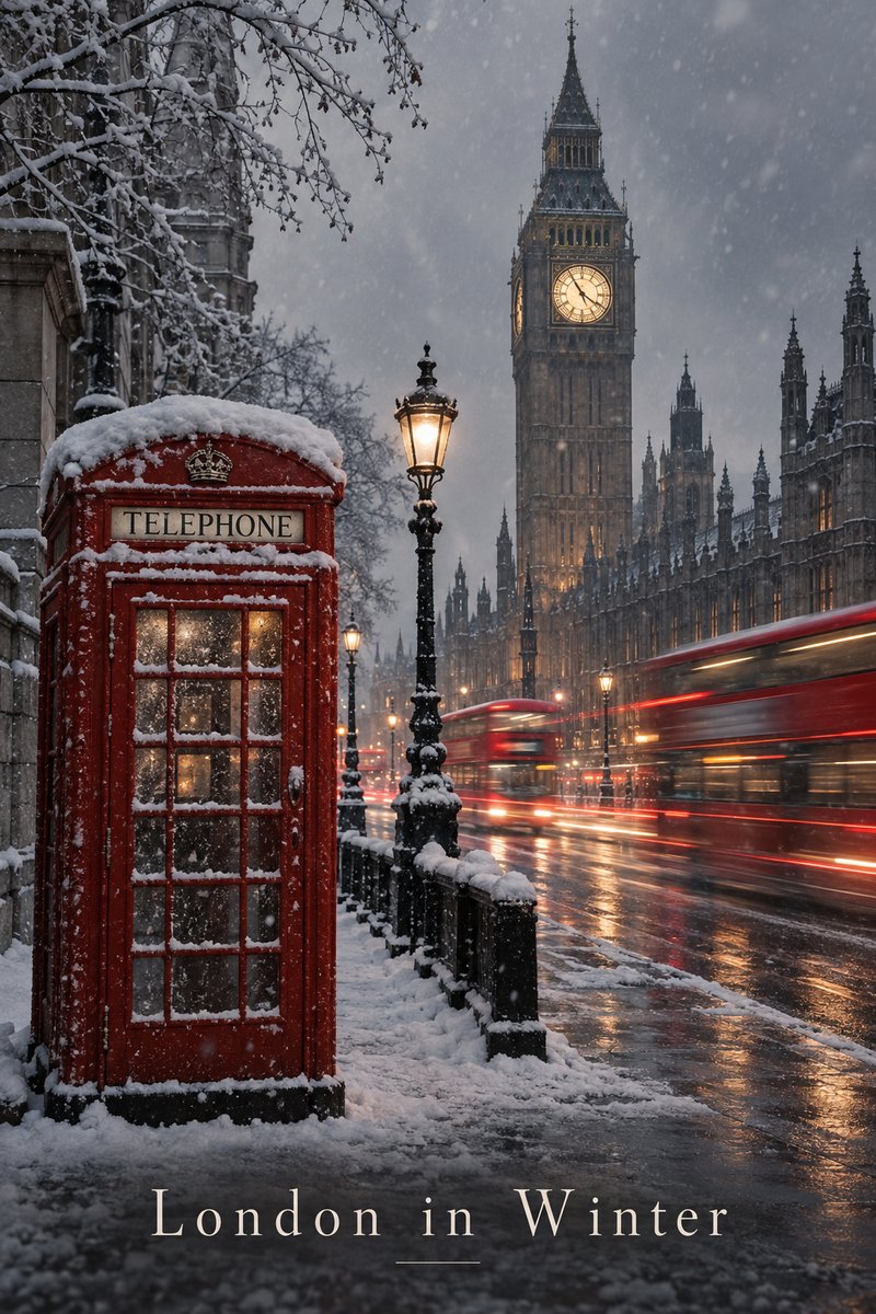 London in Winter art print