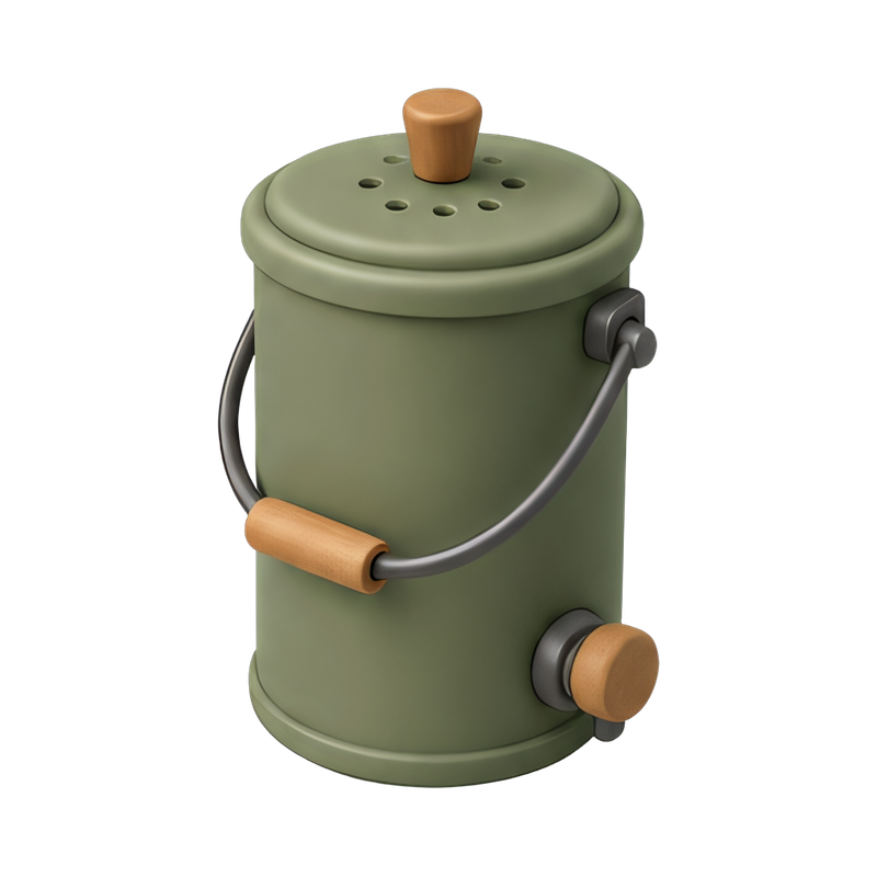 kitchen compost caddy
