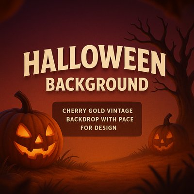 Vintage Halloween Background for Design Projects