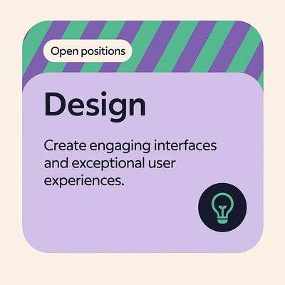 Job Posting Graphic for Design Positions