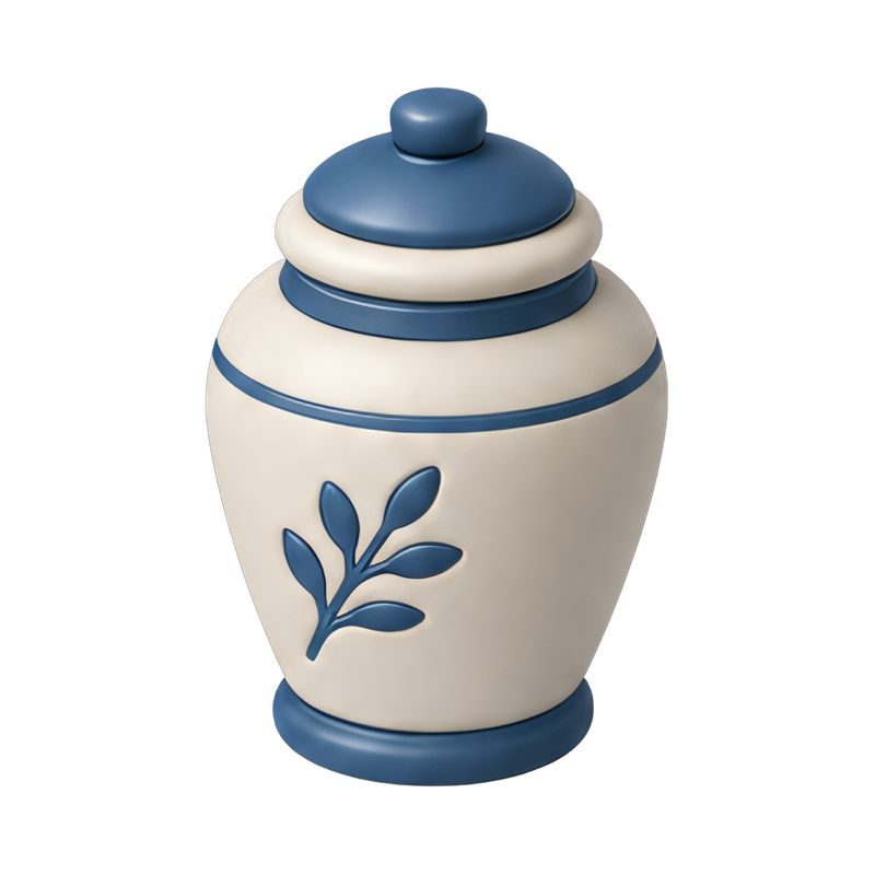 ceramic urn with lid