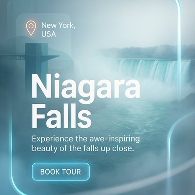 Promotional Graphic for Niagara Falls Tour Experience