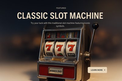 Classic Slot Machine with Iconic Symbols for Gaming Fun