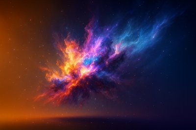 Vibrant Galactic Nebula in Cosmic Space