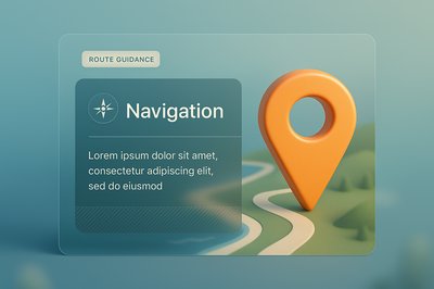 Integrated 3D Design for Navigation with Clear Visuals