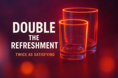 Neon World: Double the Refreshment in Glowing Glassware