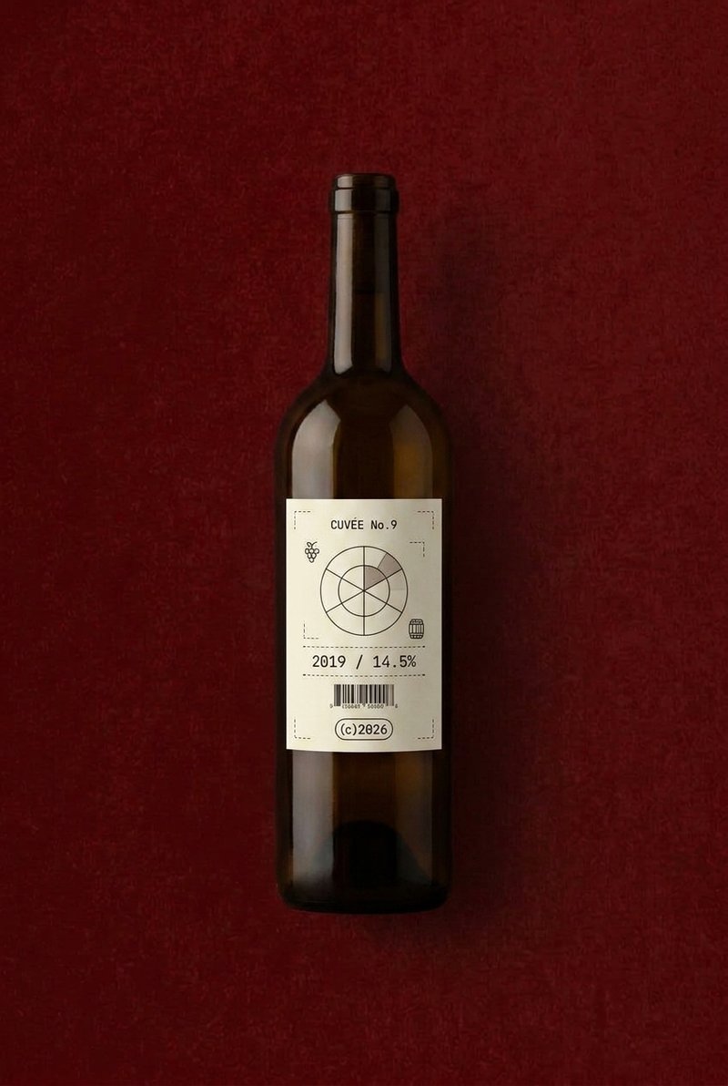 Elegant wine bottle display