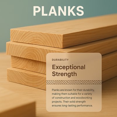 Stylish Web Design Featuring Planks with Durability Focus