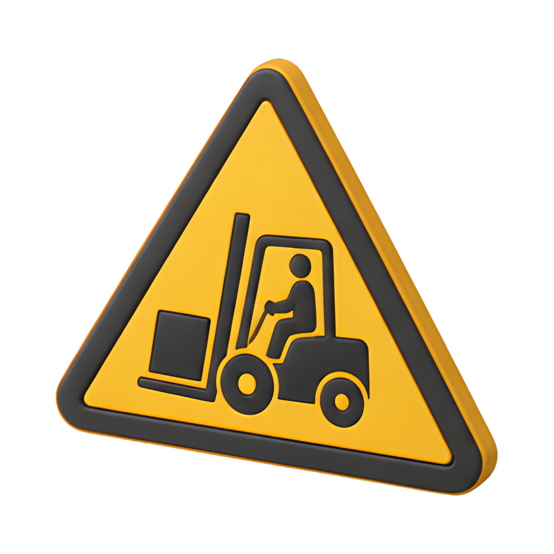 forklift traffic warning sign