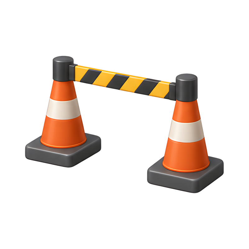 retractable traffic cone barrier