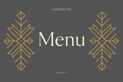 Stylish Menu Design with Elegant Patterns