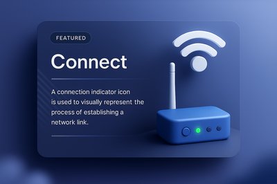 3D Connection Indicator for Network Link Establishment
