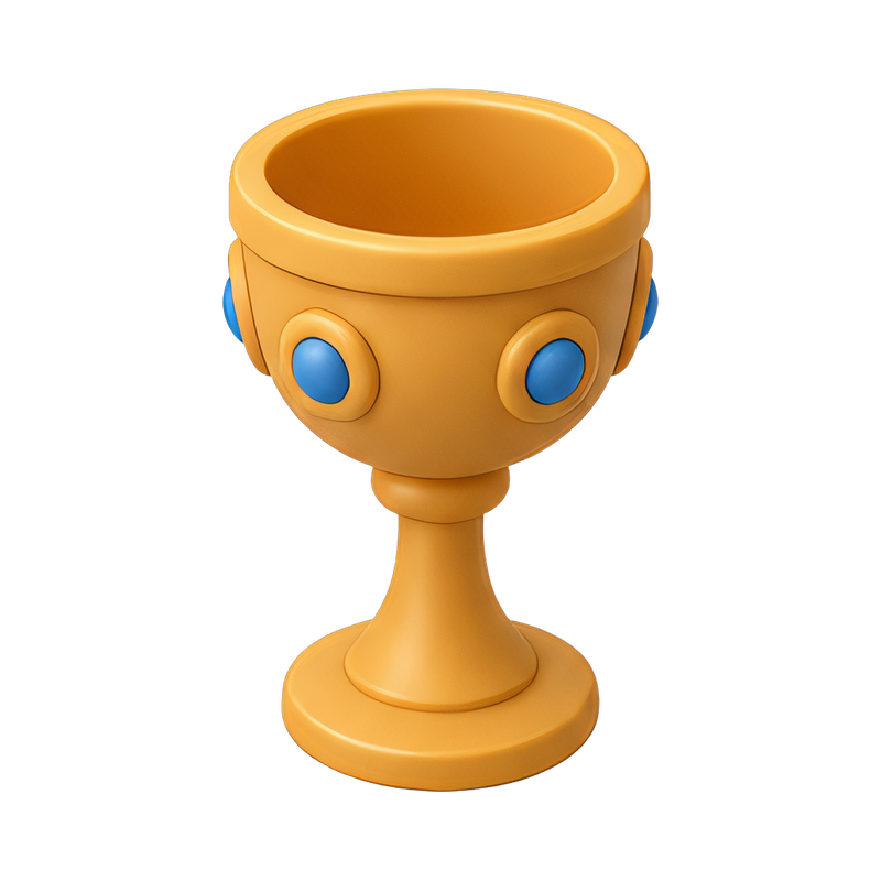 Elegant chalice and goblet set