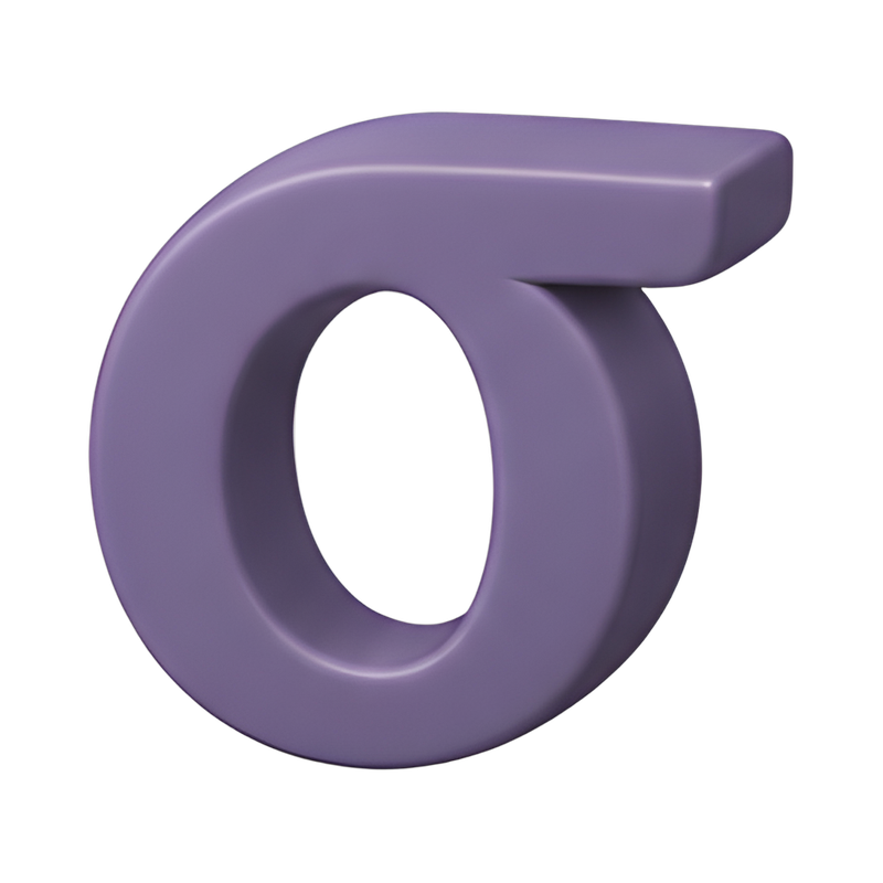 Greek letter sigma symbol