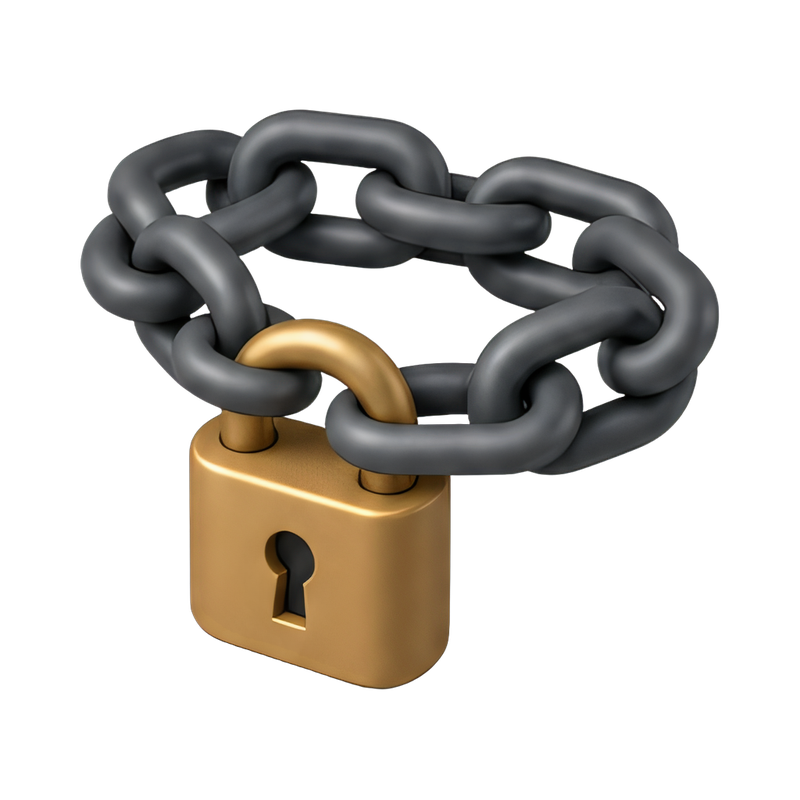 secure chain with lock
