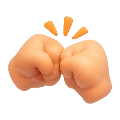 Illustrative Fist Bump Emoji Symbolizing Friendship