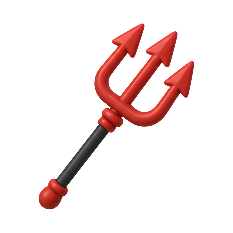 red devil trident with arrowhead prongs