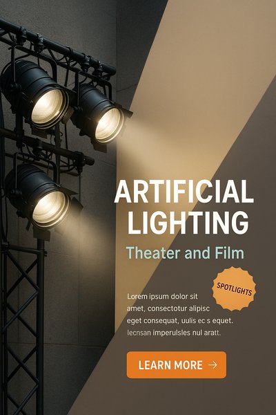 Artificial Lighting Design for Theater and Film Productions