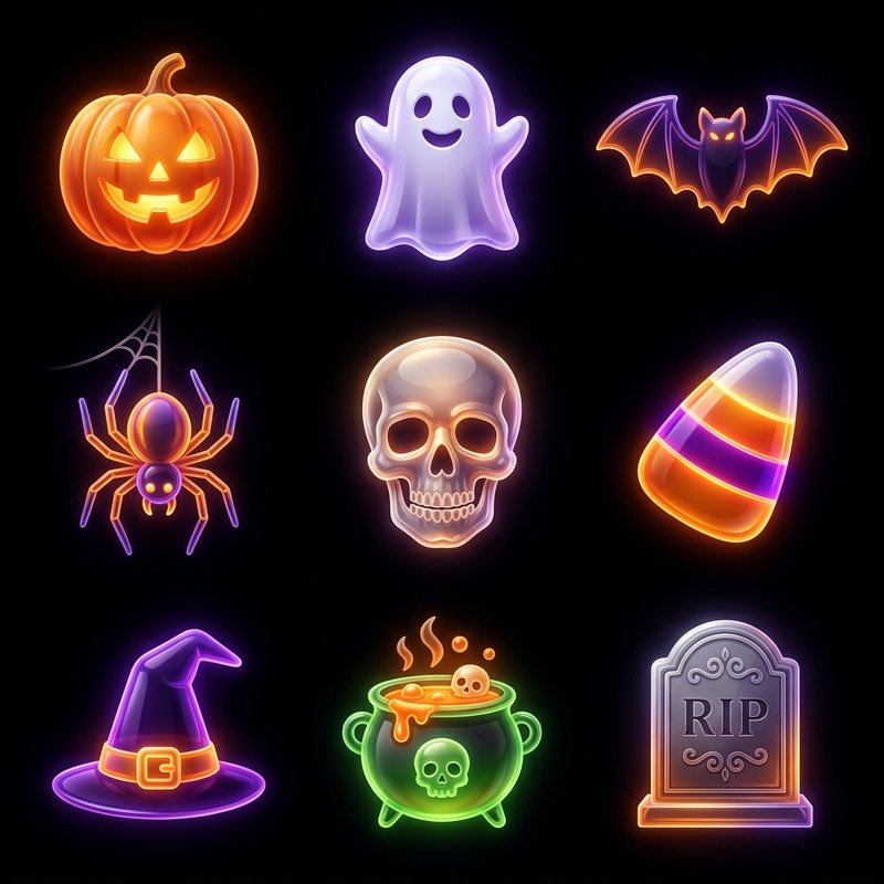 Spooky Halloween Glass Decor
