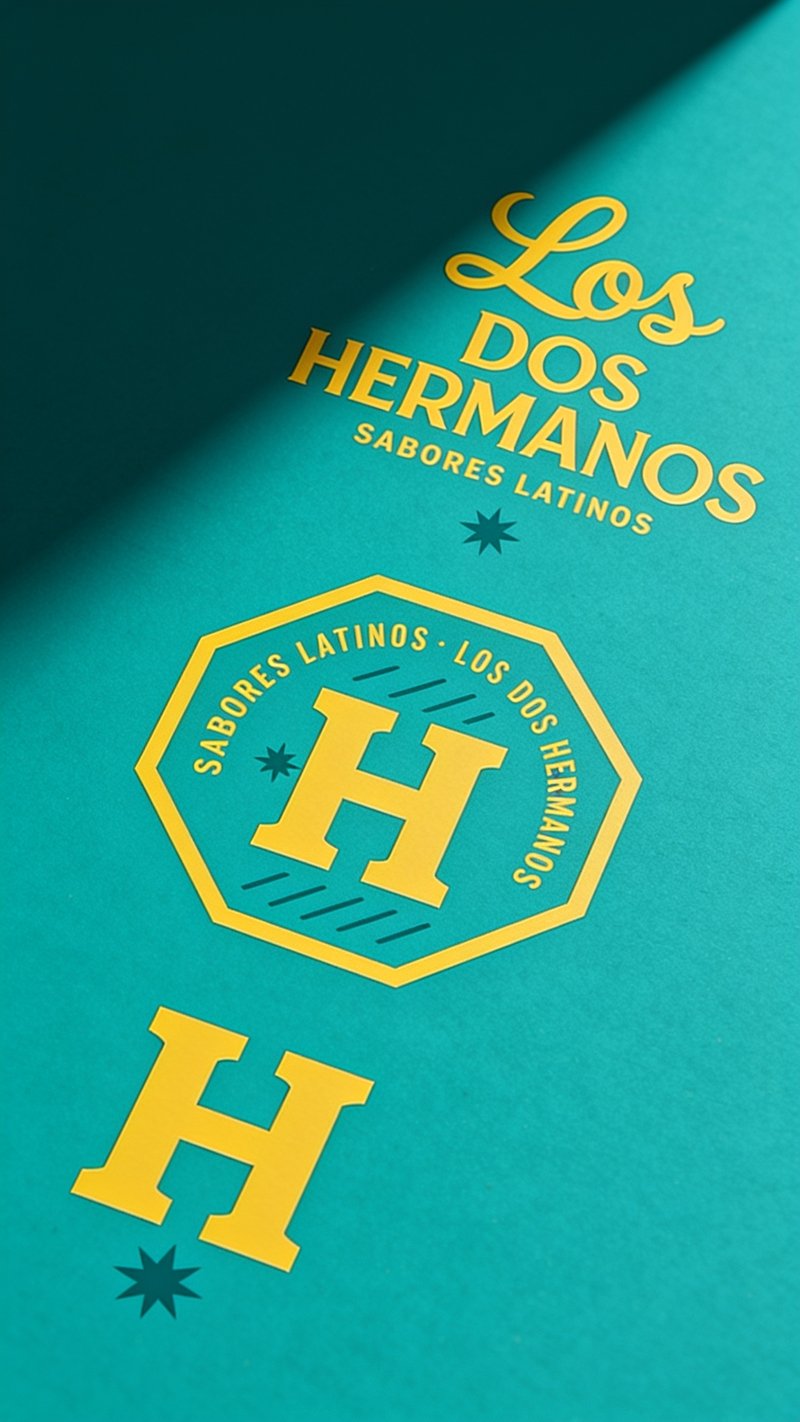 Los Dos Hermanos logo design