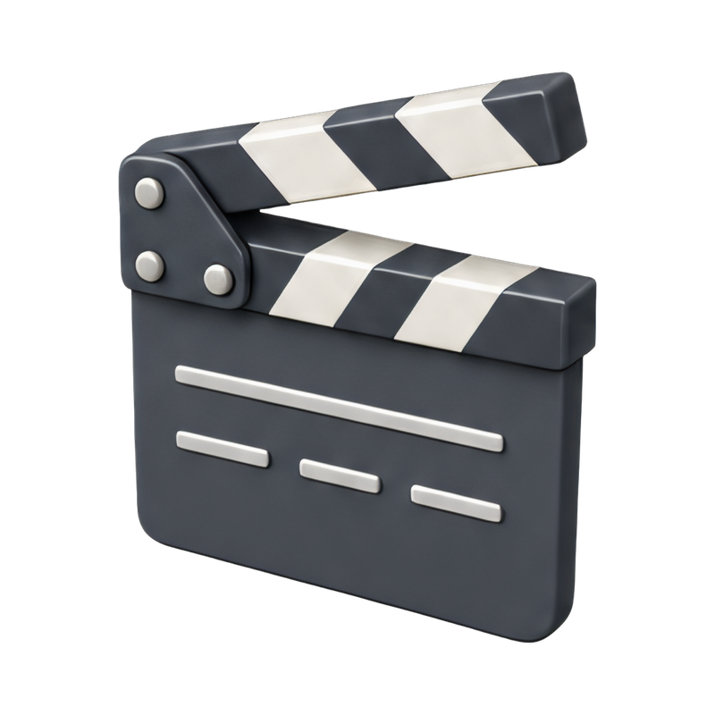 Clapperboard scene in production
