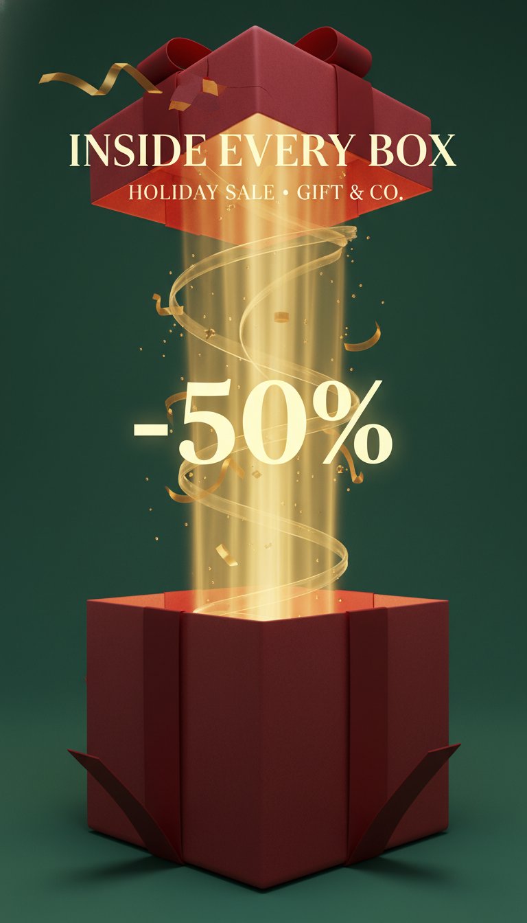 Holiday sale gift explosion