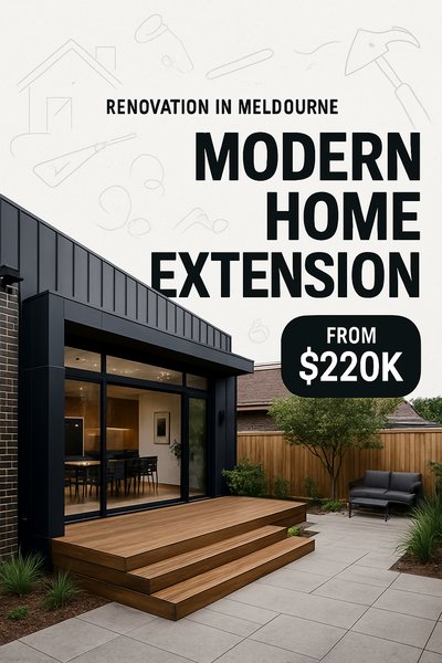 Modern Home Extension Renovation in Melbourne